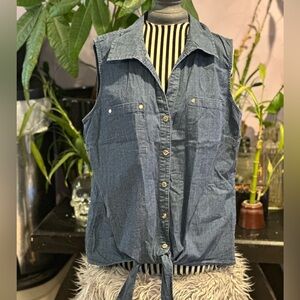 Anne Klein denim top